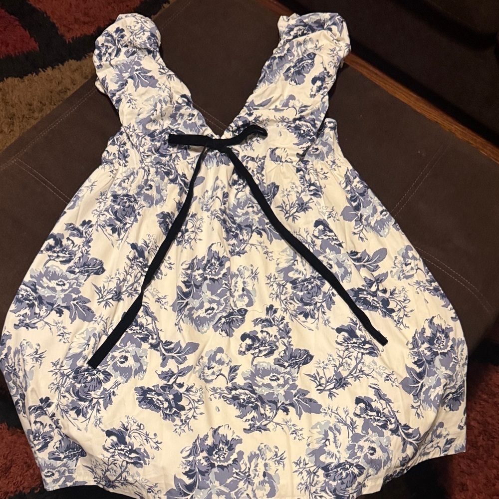 FLORAL BABYDOLL DRESS WITH BOW